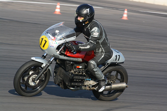 ARISTO Timing - Hansjörg Vollmer auf seiner K75 RS auf dem Lausitzring 2014